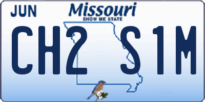 MO license plate CH2S1M
