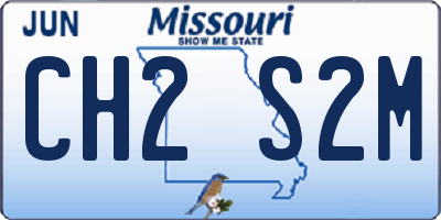 MO license plate CH2S2M