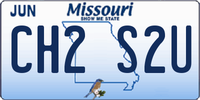 MO license plate CH2S2U
