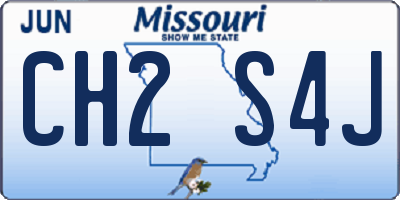 MO license plate CH2S4J