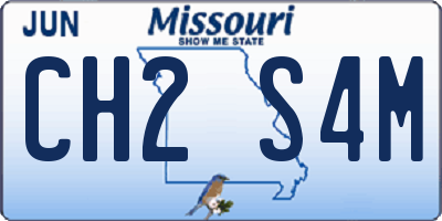 MO license plate CH2S4M