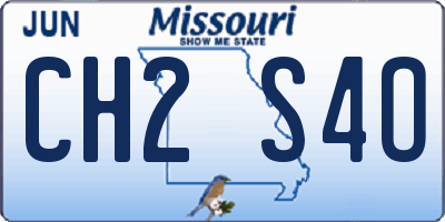 MO license plate CH2S4O