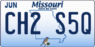 MO license plate CH2S5Q