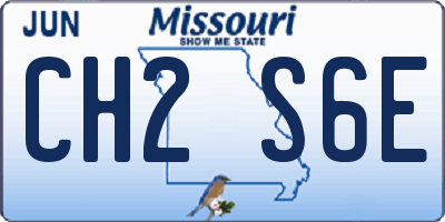 MO license plate CH2S6E
