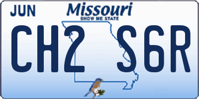 MO license plate CH2S6R