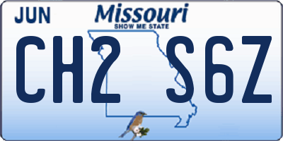 MO license plate CH2S6Z