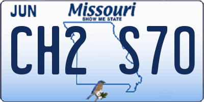 MO license plate CH2S7O