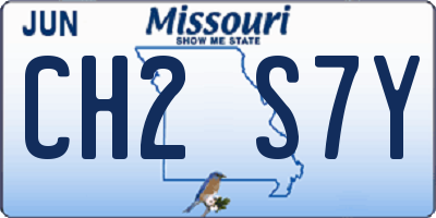 MO license plate CH2S7Y