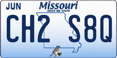 MO license plate CH2S8Q