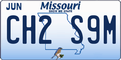 MO license plate CH2S9M