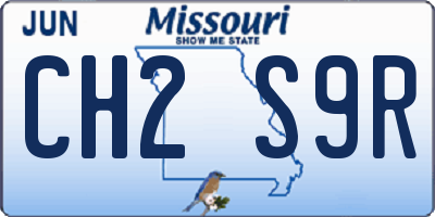 MO license plate CH2S9R
