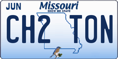 MO license plate CH2T0N