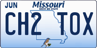 MO license plate CH2T0X