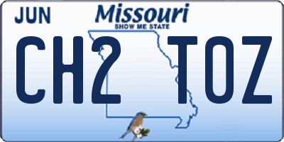 MO license plate CH2T0Z
