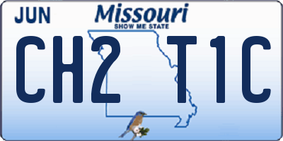 MO license plate CH2T1C