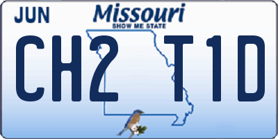 MO license plate CH2T1D