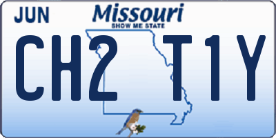 MO license plate CH2T1Y