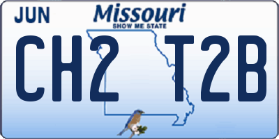 MO license plate CH2T2B