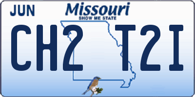 MO license plate CH2T2I