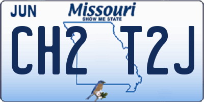 MO license plate CH2T2J