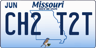 MO license plate CH2T2T