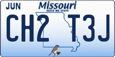MO license plate CH2T3J