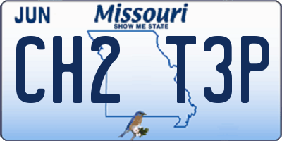 MO license plate CH2T3P