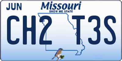 MO license plate CH2T3S