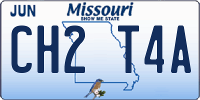 MO license plate CH2T4A