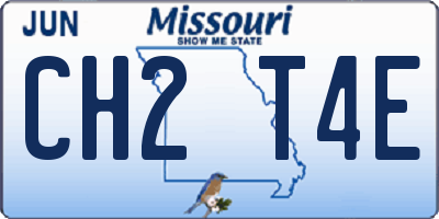 MO license plate CH2T4E