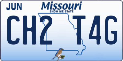 MO license plate CH2T4G