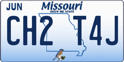 MO license plate CH2T4J