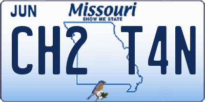MO license plate CH2T4N