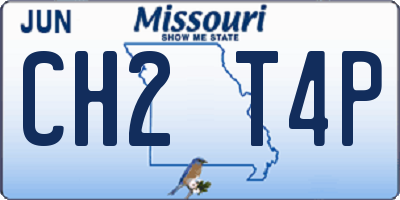 MO license plate CH2T4P