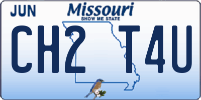 MO license plate CH2T4U