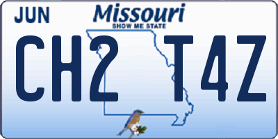 MO license plate CH2T4Z