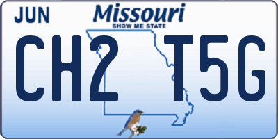 MO license plate CH2T5G