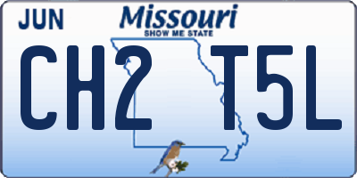 MO license plate CH2T5L