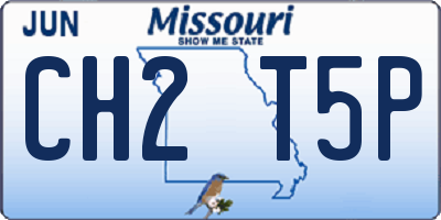 MO license plate CH2T5P