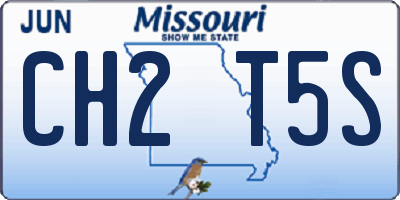 MO license plate CH2T5S
