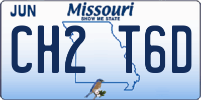 MO license plate CH2T6D