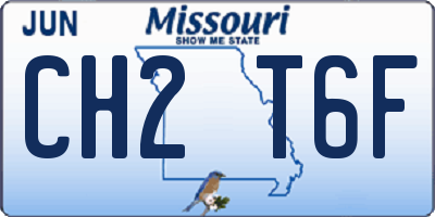 MO license plate CH2T6F