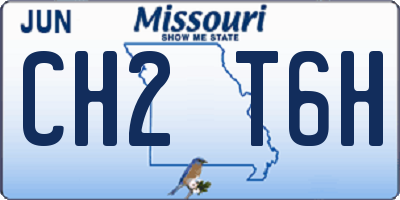 MO license plate CH2T6H