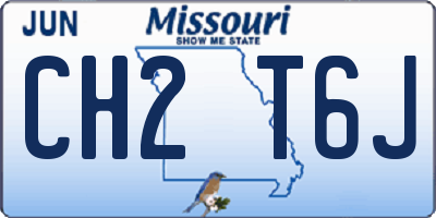 MO license plate CH2T6J