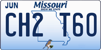 MO license plate CH2T6O