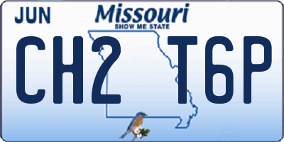 MO license plate CH2T6P