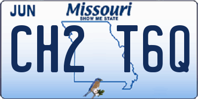 MO license plate CH2T6Q