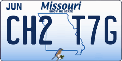 MO license plate CH2T7G