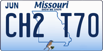 MO license plate CH2T7O
