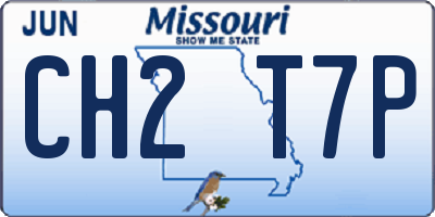 MO license plate CH2T7P
